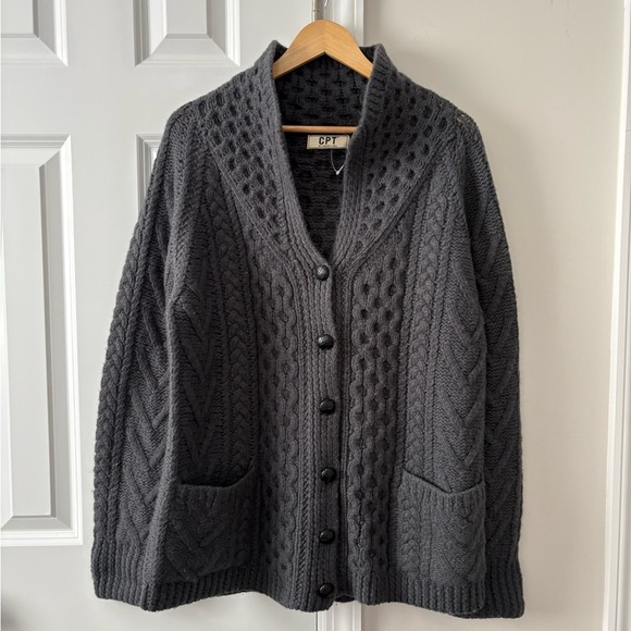 CPT By Cockpit USA Cable Knit Cardigan - Picture 4 of 10